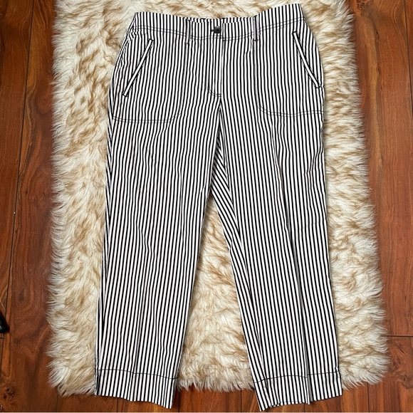 Chico’s secret street striped crop - Picture 4 of 8